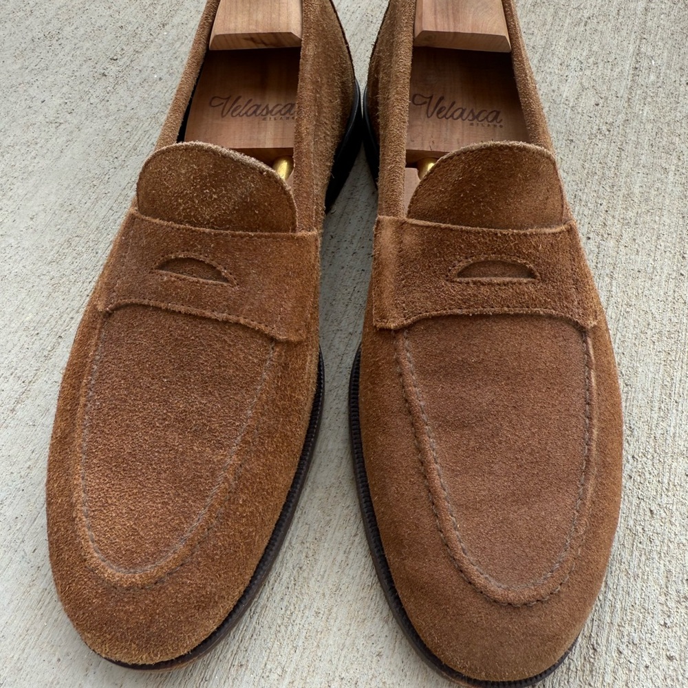 Velasca Milano Men's Brown Suede Loafers EU 40 made in Italy